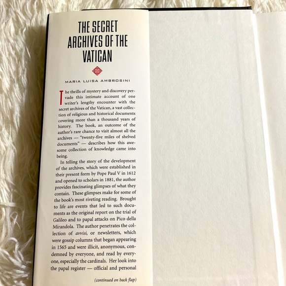 THE SECRET ARCHIVES OF THE VATICAN by Maria Luisa ABROSINI Hardback EUC - Picture 5 of 11